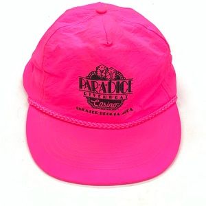 Vintage Paradise Riverboat Casino Peoria Neon Hat